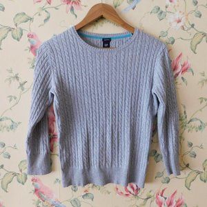 🐾Preppy Varsity Cable Sweater